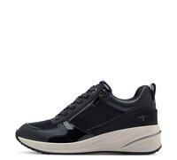 Tamaris Damen Low-Top Sneaker, Frauen Halbschuhe,Wechselfußbett,straßenschuhe,Strassenschuhe,Freizeitschuhe,Turnschuhe,Navy,37 EU