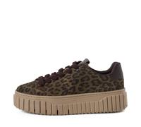 Tamaris Damenschuhe Sportliche Schnürer OLIVE LEOPARD OLIVE LEOPARD - Gr. - 36