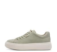 Plateausneaker TAMARIS, Damen, Gr. 36, oliv, Nubukleder, Schuhe Plateausneaker, Freizeitschuh, Halbschuh, Schnürschuh, weich gepolsterter Schaftrand (81245328-36) oliv