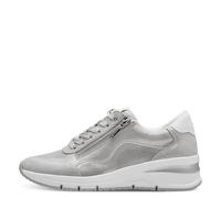 Tamaris Damenschuhe Sportliche Schnürer SILVER SILVER - Gr. - 41