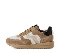 Tamaris Sneaker 1-23728-43 Damen Materialmix Leder/Textil Comfort-Lining Taupe Comb Größe 37