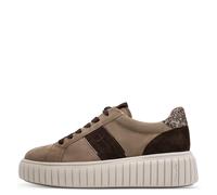 Tamaris Damenschuhe Sportliche Schnürer TAUPE COMB TAUPE COMB - Gr. - 38