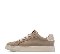 Tamaris Damenschuhe Sportliche Schnürer TAUPE NUBUC TAUPE NUBUC - Gr. - 37