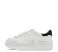 Tamaris Plateausneaker M2375545 Damen Leder/Lederimitat Schwarz-Weiß Gr. 41 mit Schmucksteinen