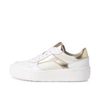 Tamaris Damenschuhe Sportliche Schnürer WHITE/GOLD WHITE/GOLD - Gr. - 39