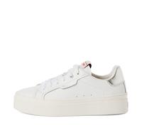 Tamaris Damenschuhe Sportliche Schnürer WHITE LEATHER WHITE LEATHER - Gr. - 39