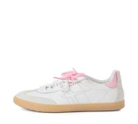 Tamaris Damenschuhe Sportliche Schnürer WHITE/ROSE WHITE/ROSE - Gr. - 38
