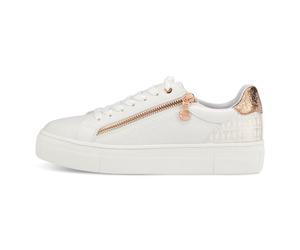 Tamaris Damenschuhe Sportliche Schnürer WHT/ROSEGOLD C WHT/ROSEGOLD C - Gr. - 39