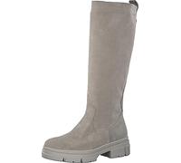 Tamaris Damen Klassische Stiefel, Frauen Stiefel,TOUCHit-Fußbett,reißverschluss,Winterstiefel,Winterschuhe,Taupe Suede,37 EU