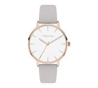 Tamaris Damenuhr mit Lederband - Runde schlichte Armbanduhr für Damen 36 mm - Armbanduhr in verschiedenen Farben