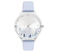 Tamaris Damenuhr - Rund - Silber - 34 mm - Elegante Damenuhr aus Metall mit Quarzwerk - Analoge Armbanduhr - 3 ATM wasserdicht - Kratzfest