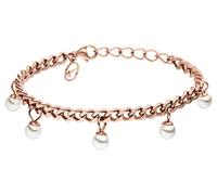 Tamaris Edelstahl Damen Armband Franka 18 cm + 3 cm Rosegoldfarben mit Zuchtperlen TJ179