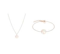 Tamaris: Edelstahl Halskette & Armband IP Roségold - Natur inspiriert, Klassisch - Erwachsene für spezielle Anlässe - Unisex - Schmuck - Halskette
