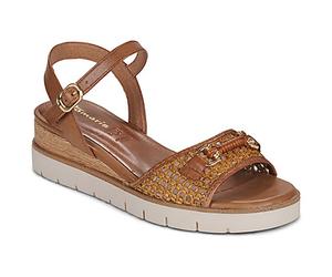 Tamaris Flache Sandalen 28215 in Braun 36