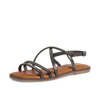 Tamaris Damen Riemchensandalen, Frauen Sandaletten,TOUCHit-Fußbett,Sommerschuhe,Freizeitschuhe,offene Schuhe,Pewter Glam,40 EU / 6.5 UK