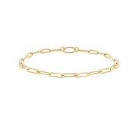 Tamaris Anklet - Elegantes Fußkettchen aus poliertem Edelstahl - IP Gold - Gliederkette verstellbar bis 25 cm - wasserfest & hautfreundlich