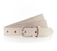Ledergürtel TAMARIS, Damen, Gr. 80, beige (creme), Leder, unifarben, casual,feminin,modisch,klassisch, Gürtel, weiches Veloursleder (70605113-80) creme
