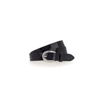 Ledergürtel TAMARIS Gr. 75, schwarz Damen Gürtel Ledergürtel weiches Lack-Rindleder mit hochglänzendem Finish (82035524-75) schwarz