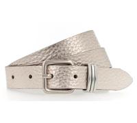 Ledergürtel TAMARIS Gr. 105, goldfarben Damen Gürtel Ledergürtel beschichtetes, mattes Metallic-Rindleder (53176033-105) goldfarben