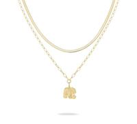 Tamaris Kette TJ-0597-N-47 Little Elephant – Edelstahl IP Gold, 47 cm, Damen