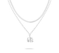 Tamaris Halsketten Layering Set für Damen, Halsschmuck einzeln tragbar und Größenverstellbar, wasserfest aus Edelstahl