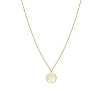 Tamaris Halskette Lebensbaum TJ-0090-N-45 Edelstahl 45 cm 1,2 mm gelbgold Damen