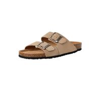 Tamaris Herren Pantoletten M1740044 – Leder, Fußbett, flach – Beige Größe 46