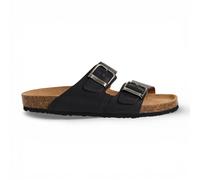 Tamaris Herren-Sandalen aus schwarzem Leder mit Fußbett EU45