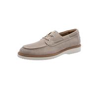 Tamaris Herrenschnürer – Leder, flach, beige – Größe 44 EU
