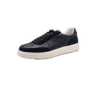 Sneaker TAMARIS, Herren, Gr. 42, navy, Leder, Veloursleder, Schuhe Sneaker, Freizeitschuh, Schnürschuh mit dezenten Ziernähten, für Herren (12122938-42) navy