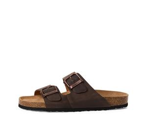 Tamaris Herrenschuhe Pantoletten BROWN PULL-UP BROWN PULL-UP - Gr. - 40