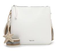 Umhängetasche TAMARIS "Umhängetasche TAS Kea", Damen, Gr. B/H/T: 28cm x 26cm x 4cm 0, weiß (weiß 300), Polyurethan, Taschen Umhängetasche (44849238-0) weiß 300