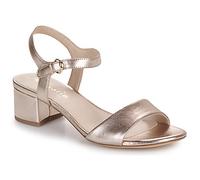 Tamaris Damen Sandalette mit Blockabsatz, metallic, 38 EU