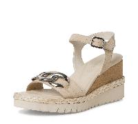 Tamaris - Keilsandalette beige IVORY - Gr. - 38