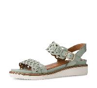 Tamaris Da.-Sandalette für Damen, grün, Größe 42 EU