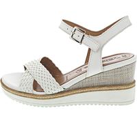 Tamaris Sandalette 1-28351-44-100 Keilsabsatz Weiß Damen Größe 39