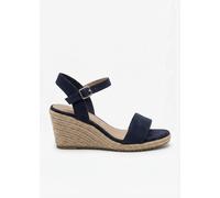 Tamaris Keilsandalette 1-28300-42/805 dunkelblau Veloursleder Textil Größe 39