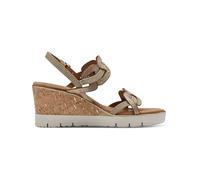 Tamaris Keilsandaletten in Hellbraun - Größe 40 | Damen Sandalen