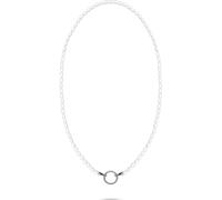 Tamaris Halskette Pearl Charms – aus Edelstahl, Silber, Glasperlen, verstellbar bis 45 cm