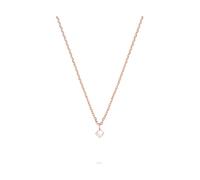 Tamaris Necklace - Halsketten mit funkelndem Anhänger aus Edelstahl - IP Roségold - Ankerkette verstellbar bis 43 cm - wasserfest & hautfreundlich