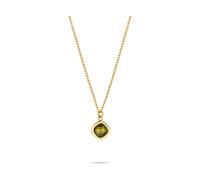 Tamaris Schmuck für Damen - Halskette aus Edelstahl mit bunten Zirkoniasteinen, sommerlicher Look zum kombinieren, wasserfest
