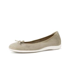 Tamaris Klassische Ballerinas - 1-1-22100-28 für Damen, oliv, Größe 38 EU