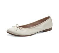 Tamaris Klassische Ballerinas für Damen, weiß, Größe 40 EU