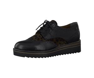 Tamaris Klassische Schnürschuhe für Damen, schwarz, Größe 39 EU