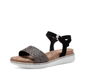 Tamaris - Komfort Sandalette schwarz BLACK COMB - Gr. - 40