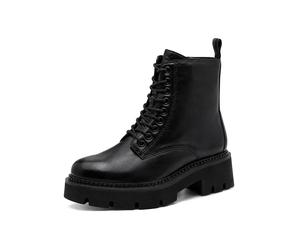 Tamaris Leder-Boots in Schwarz - Größe 38 | Damen Stiefel