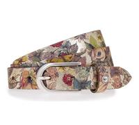 Ledergürtel TAMARIS, Damen, Gr. 105, bunt (gold, mutli), Rindsleder, klassisch,modisch,feminin, Gürtel, stilvolles Leo-Muster, hochwertiges Rindleder mit Vintage-Finish (47694425-105) gold, mutli