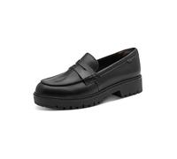 Tamaris Leder-Mokassins in Schwarz - Größe 39 | Damen Schuhe Halbschuhe