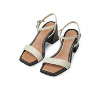Tamaris Leder-Sandalen in Creme - Größe 39 | Damen Sandalen