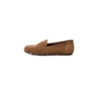 Tamaris Damen Loafer flach Leder, braun, 38 EU